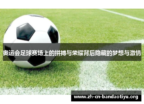 奥运会足球赛场上的拼搏与荣耀背后隐藏的梦想与激情