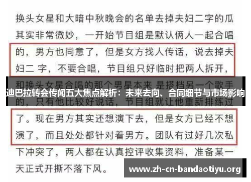 迪巴拉转会传闻五大焦点解析:未来去向、合同细节与市场影响 迪巴拉转会传闻五大焦点解析:未来去向、合同细节与市场影响